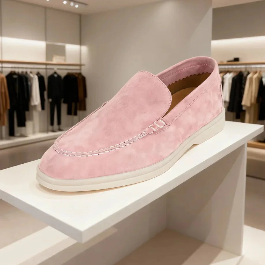 Mocassins Femme Cuir Rétro Classique