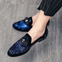 Mocassins Homme Strass Soirée Élégante