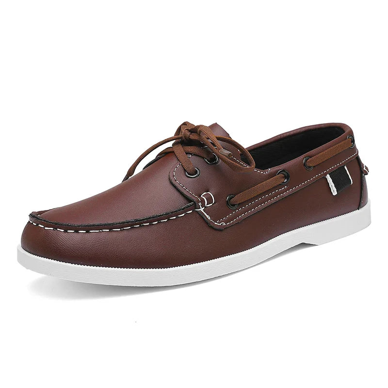 Mocassins Homme Bateau Cuir PU