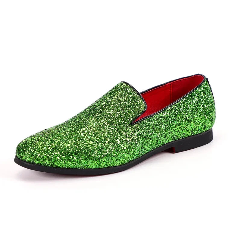 Mocassins Velours Boucle Métal