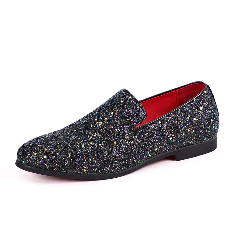 Mocassins Velours Boucle Métal