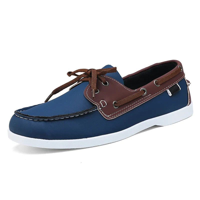 Mocassins Homme Bateau Cuir PU