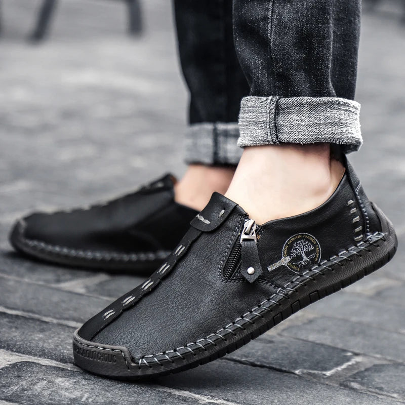 Mocassins Homme Cuir Grandes Tailles
