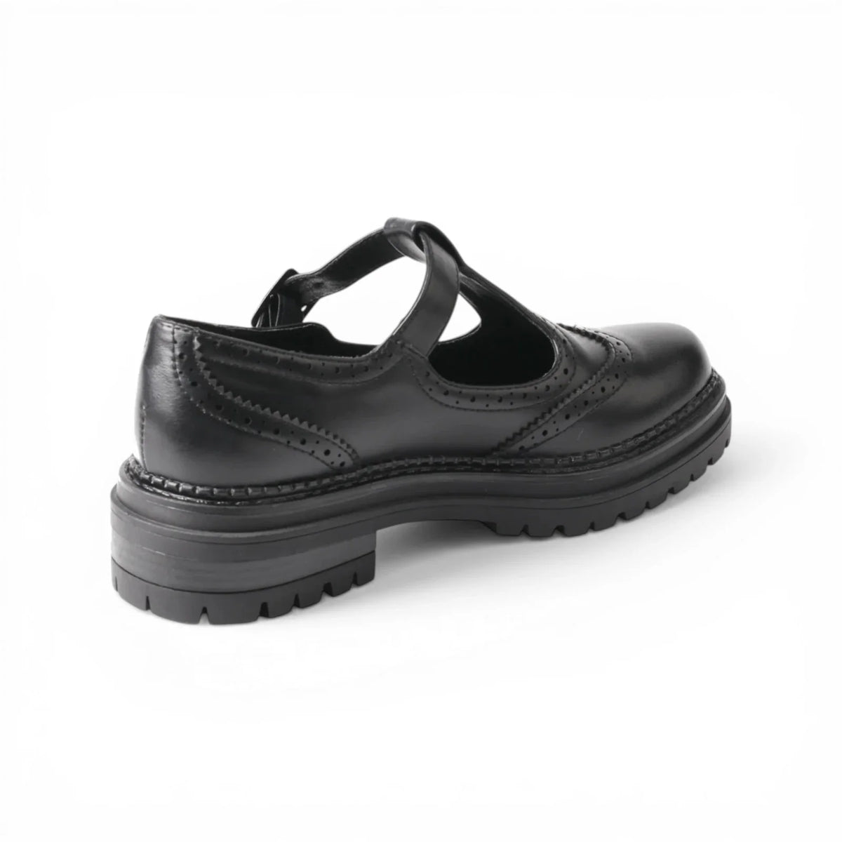 Derbies Femme Cuir Brogue Rétro Confortable