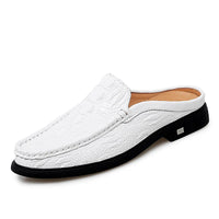 Mules Homme Cuir Croco Été