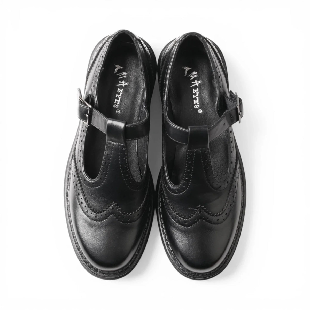 Derbies Femme Cuir Brogue Rétro Confortable