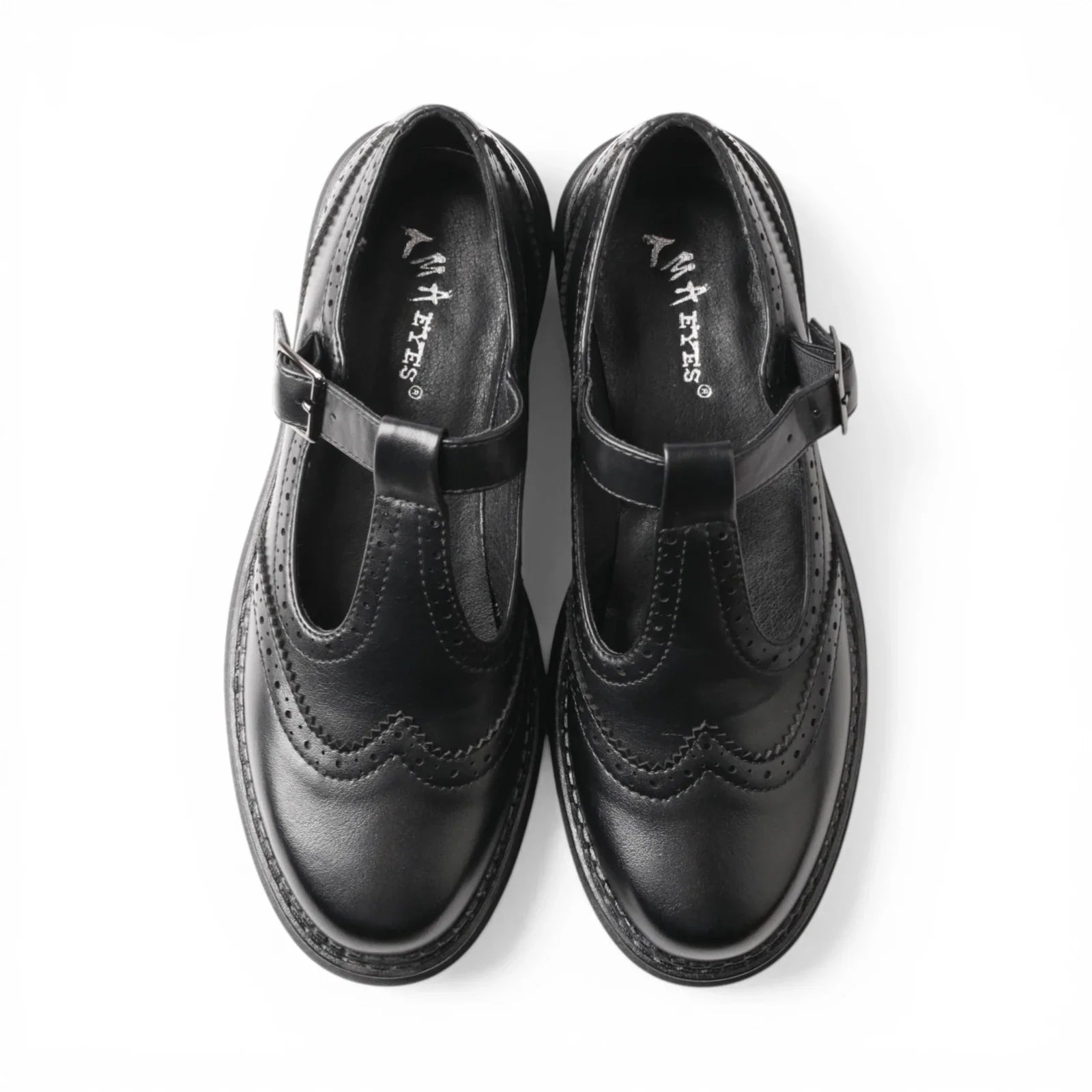Derbies Femme Cuir Brogue Rétro Confortable