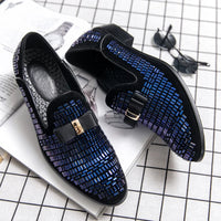 Mocassins Homme Strass Soirée Élégante