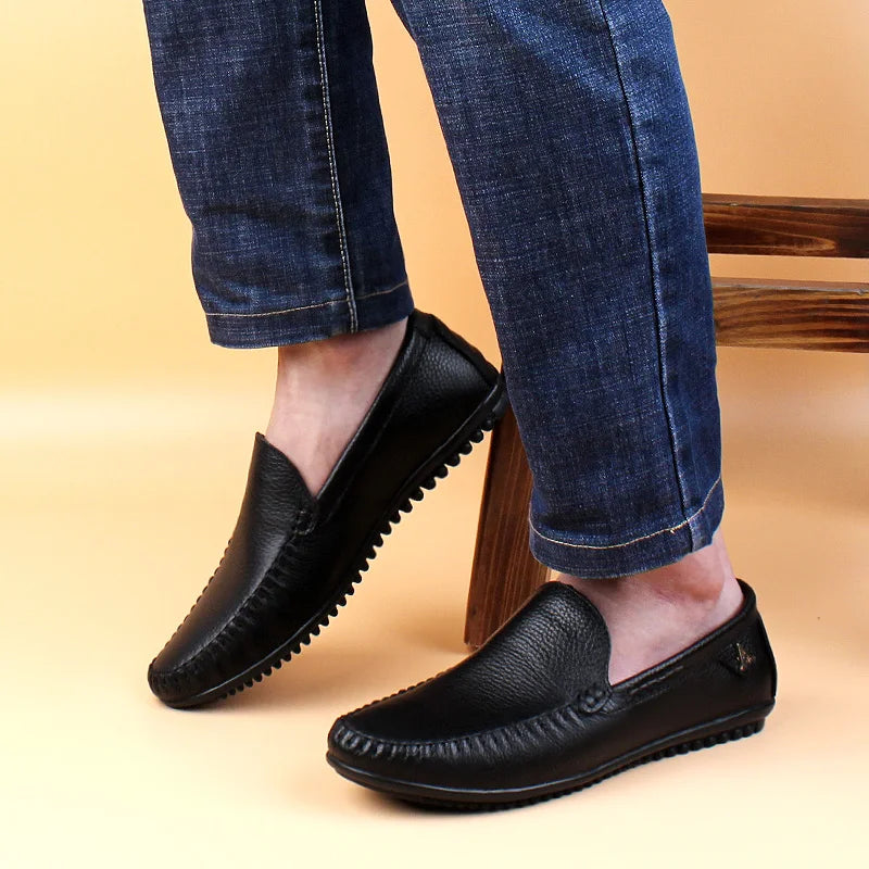 Mocassins Homme Cuir Designer Driving