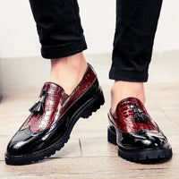 Mocassins Homme Cuir Croco