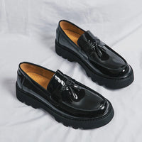 Mocassins Homme Cuir Verni Respirant