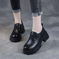 Mocassins Femme Talon Épais