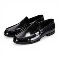 Mocassins Homme Cuir Verni Italien