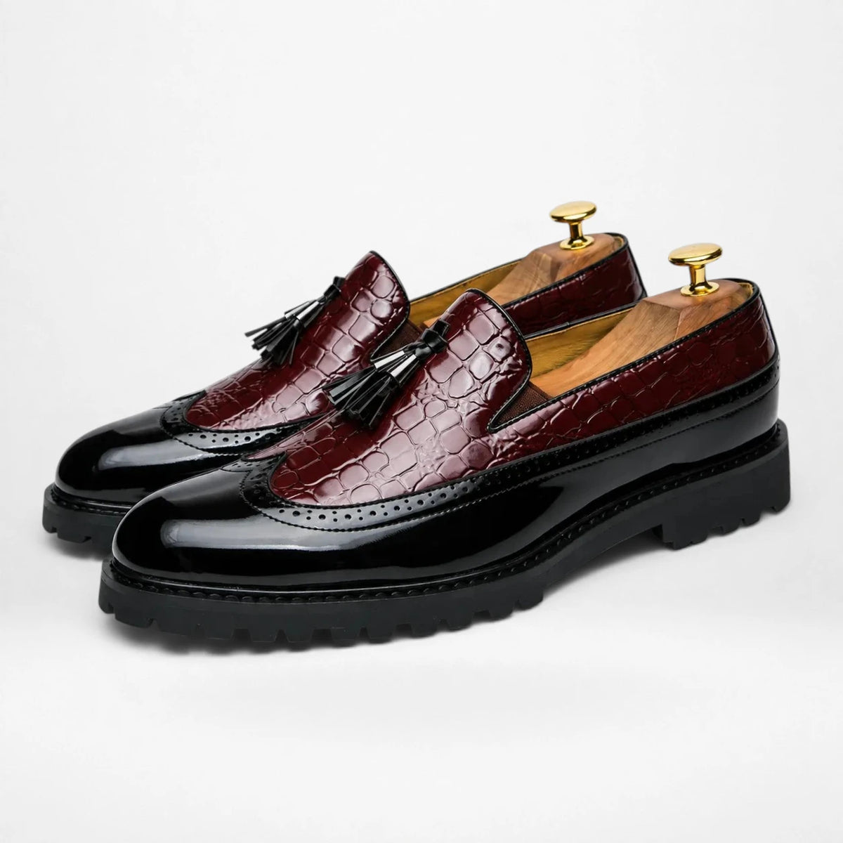 Mocassins Homme Cuir Croco