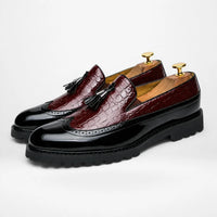 Mocassins Homme Cuir Croco
