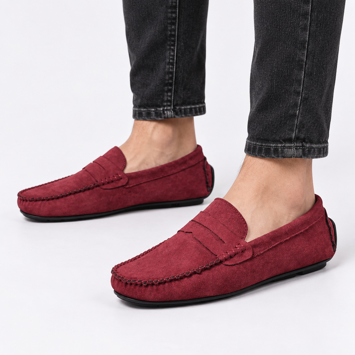 Mocassins Homme Daim Léger Respirant