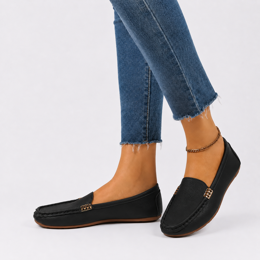 Mocassins Femme Cuir Léger Confort