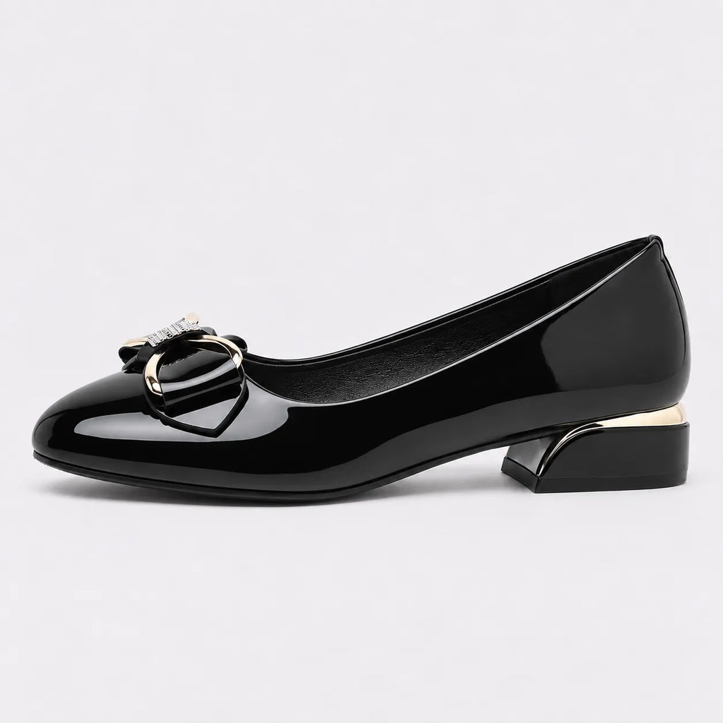 Chaussures Femme Vernies Nœud Élégant