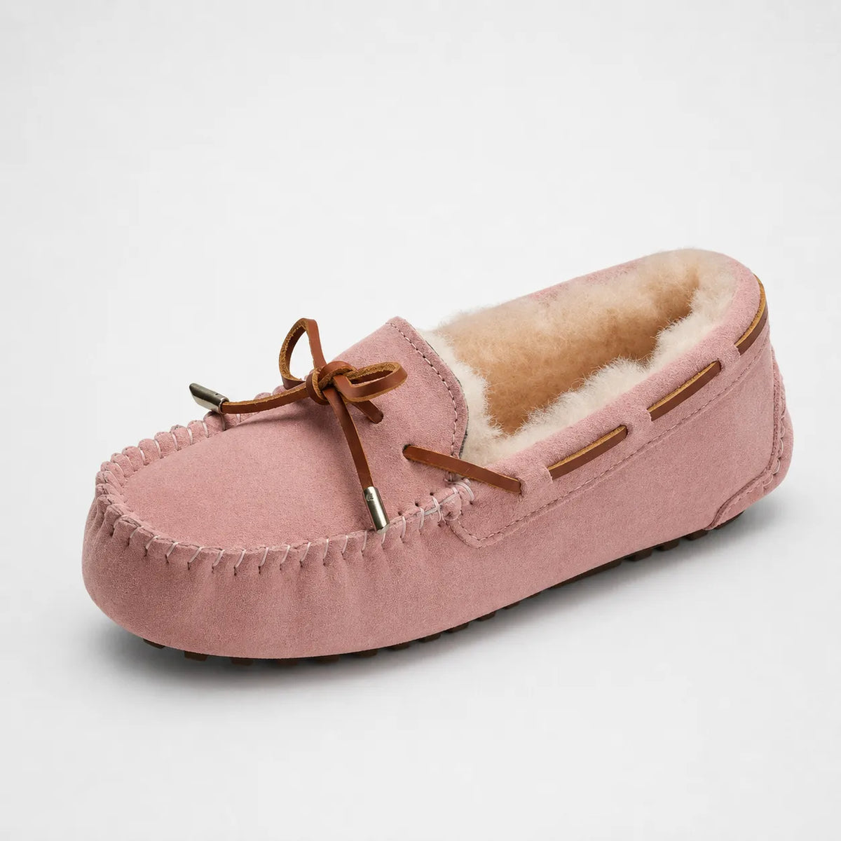 Mocassins Femme Vachette Laine Chaud