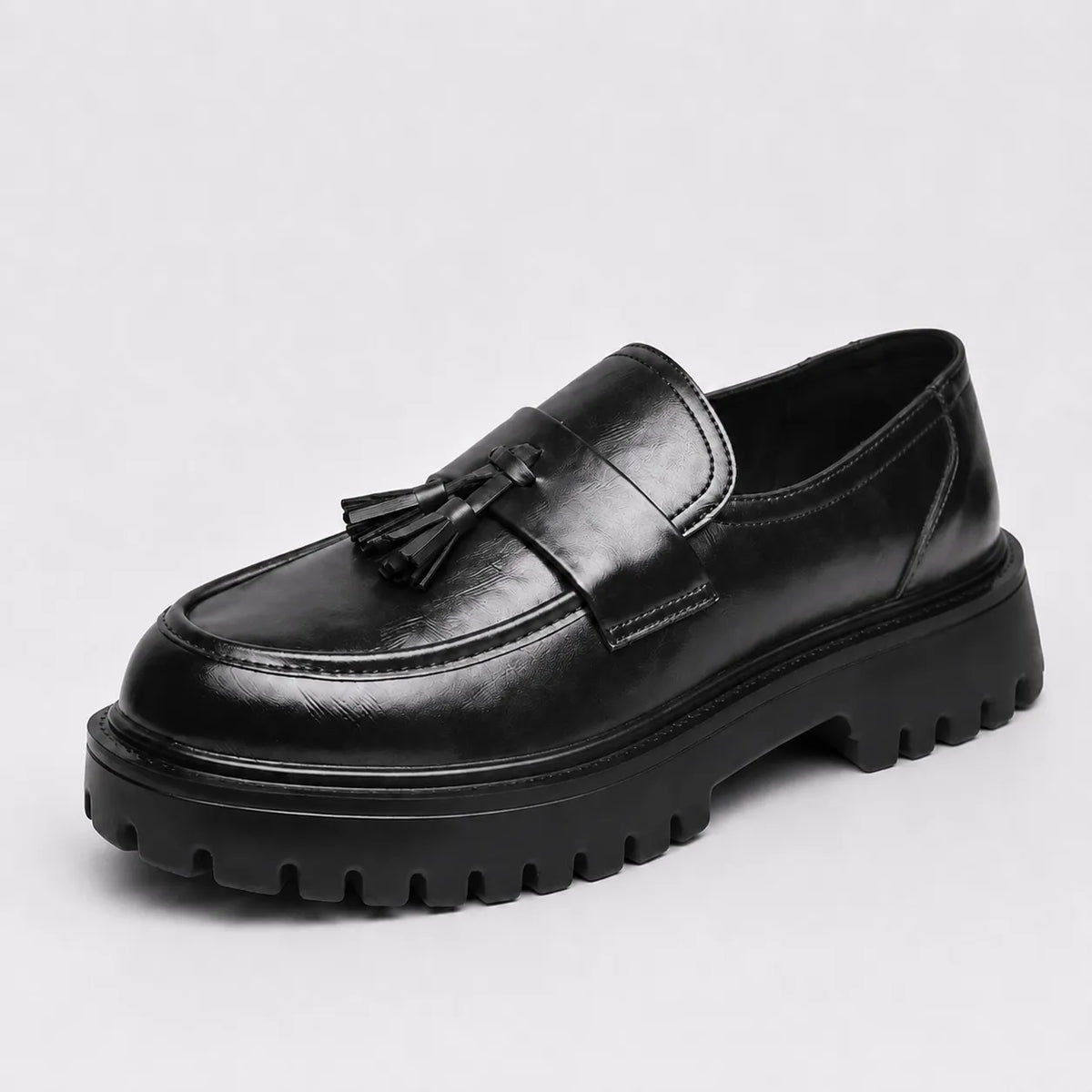 Mocassins Cuir Pampilles Plateforme