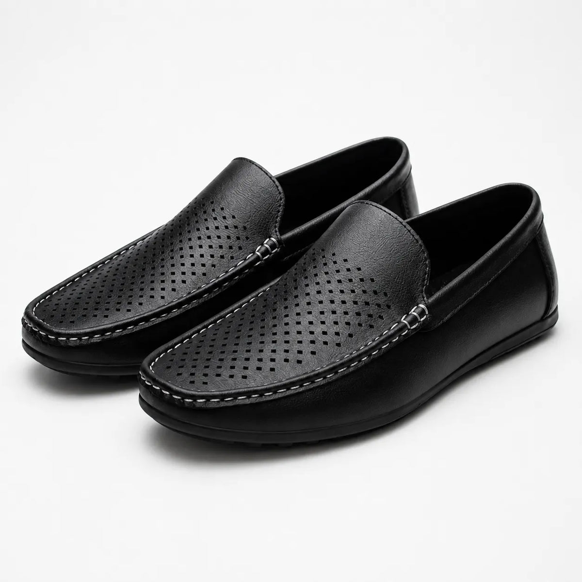 Mocassins Homme Cuir Aéré Été