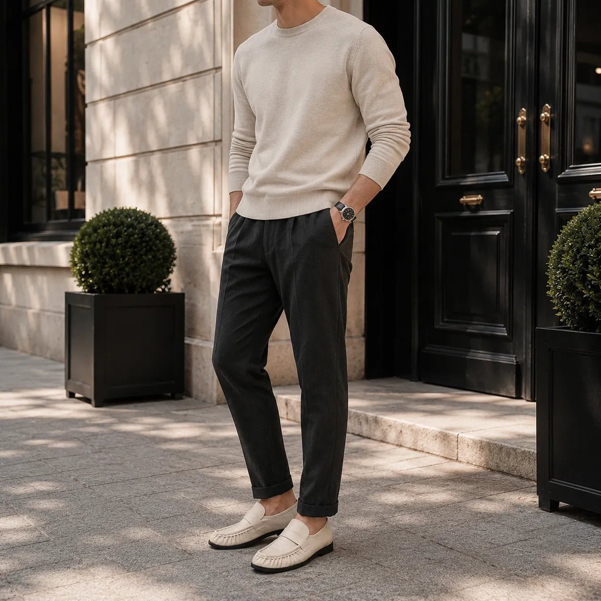 Mocassins Homme Pointu Élégant