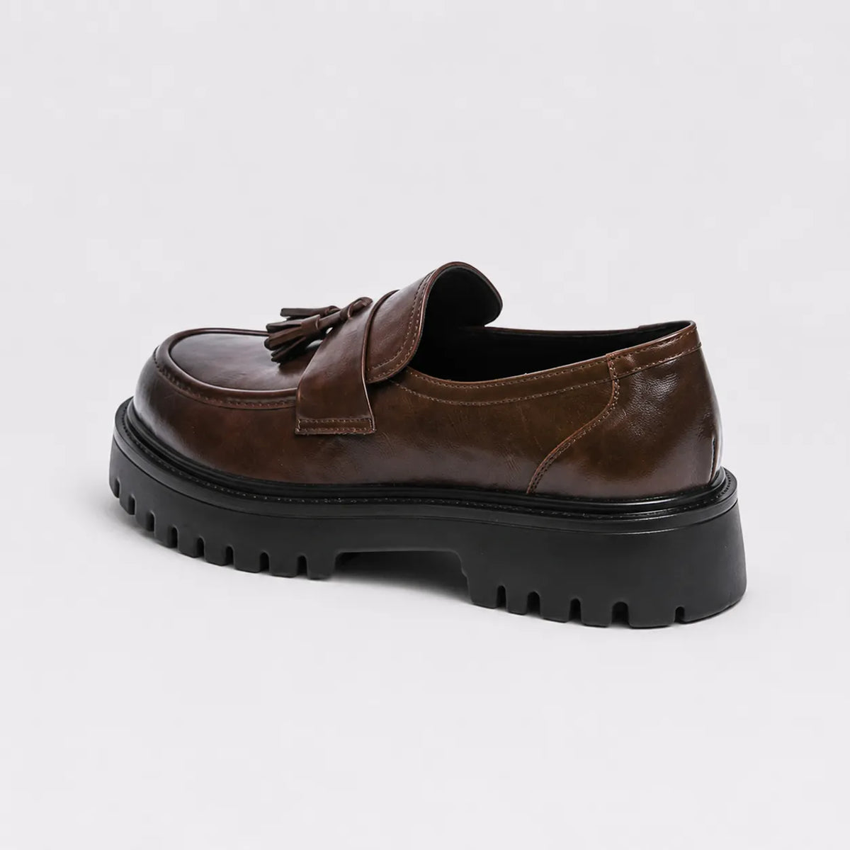 Mocassins Cuir Pampilles Plateforme