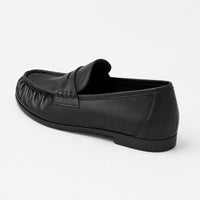 Mocassins Femme Cuir Plissé Luxe