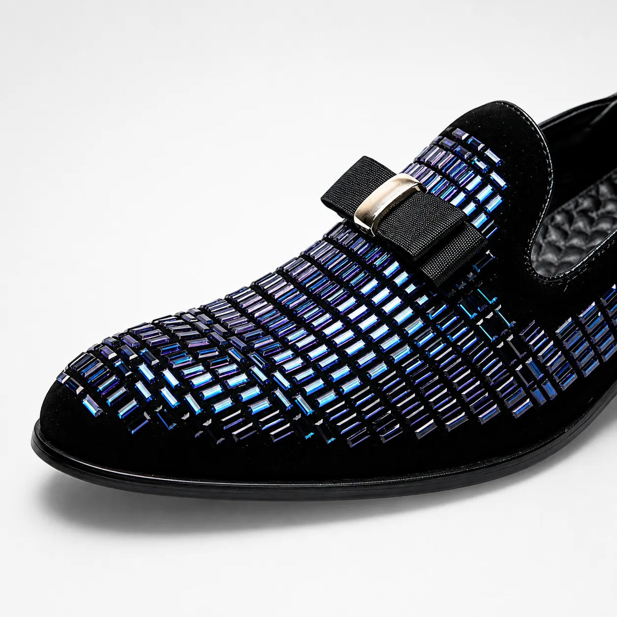 Mocassins Homme Strass Soirée Élégante