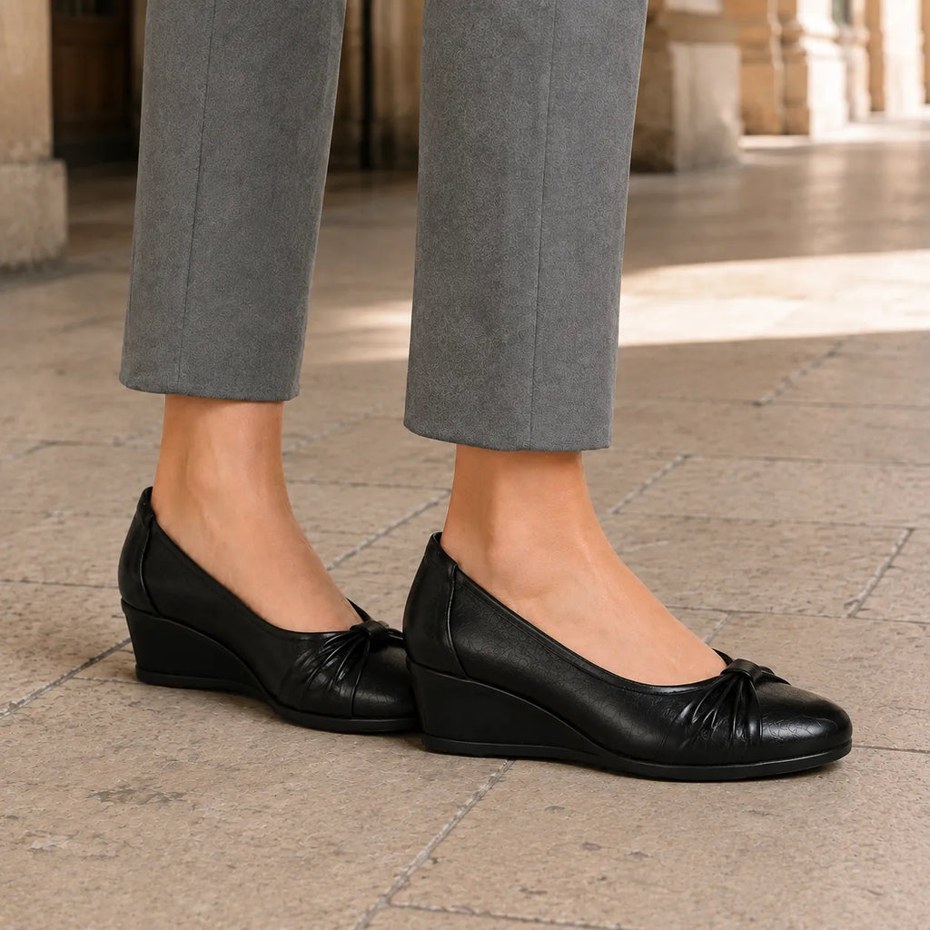 Chaussures Femme Cuir Nœud Confort