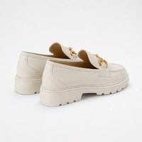 Mocassins Rétro Boucle Or Rond