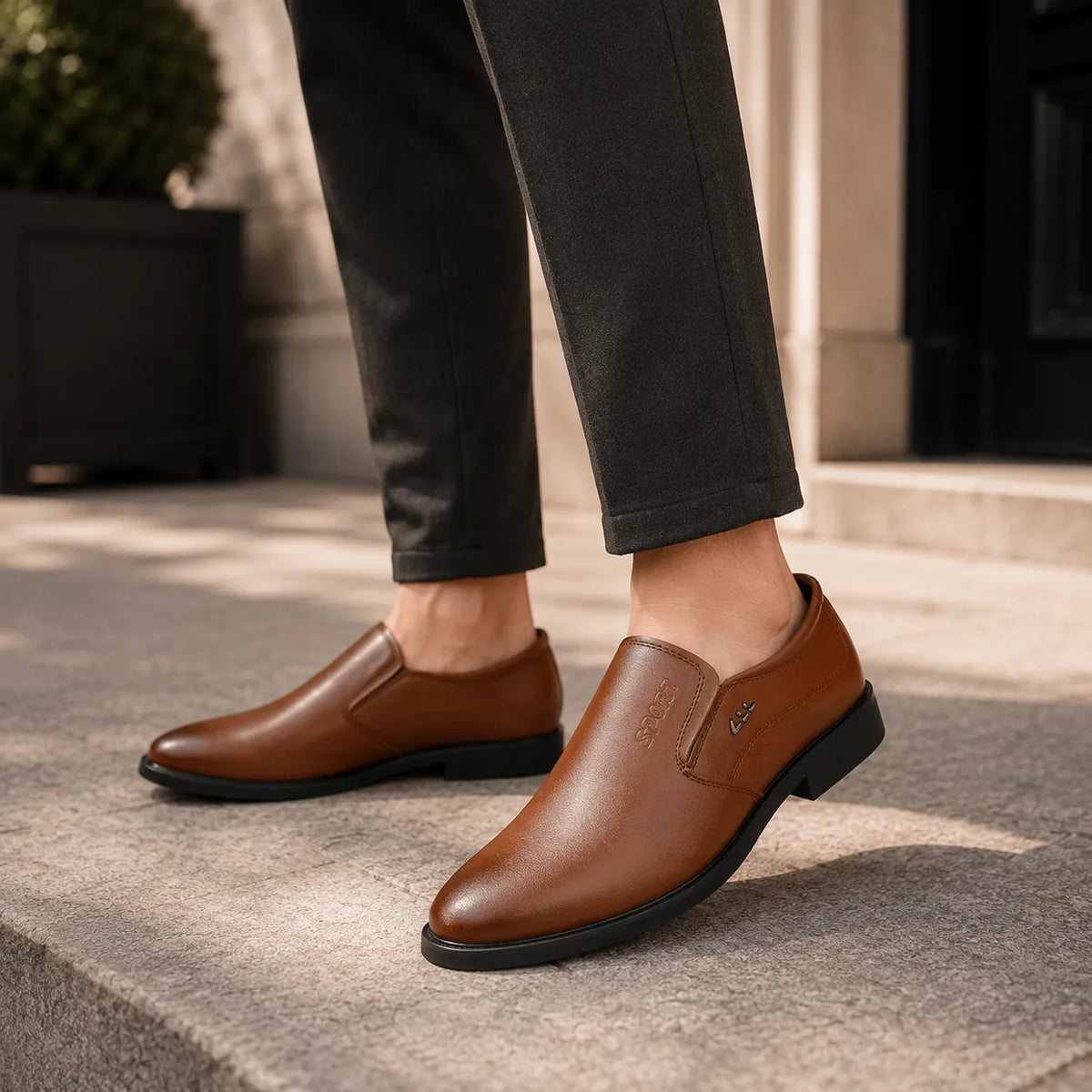 Mocassins Cuir Homme Slip-On