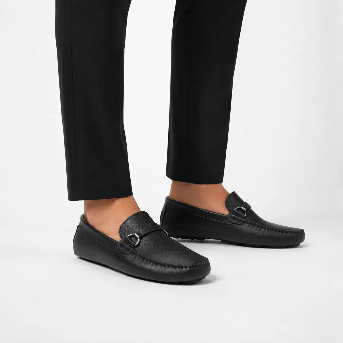Mocassins Cuir Bureau Slip-On