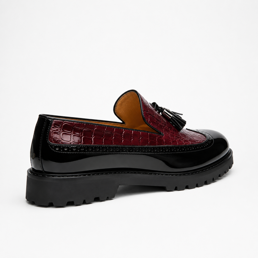 Mocassins Homme Cuir Croco