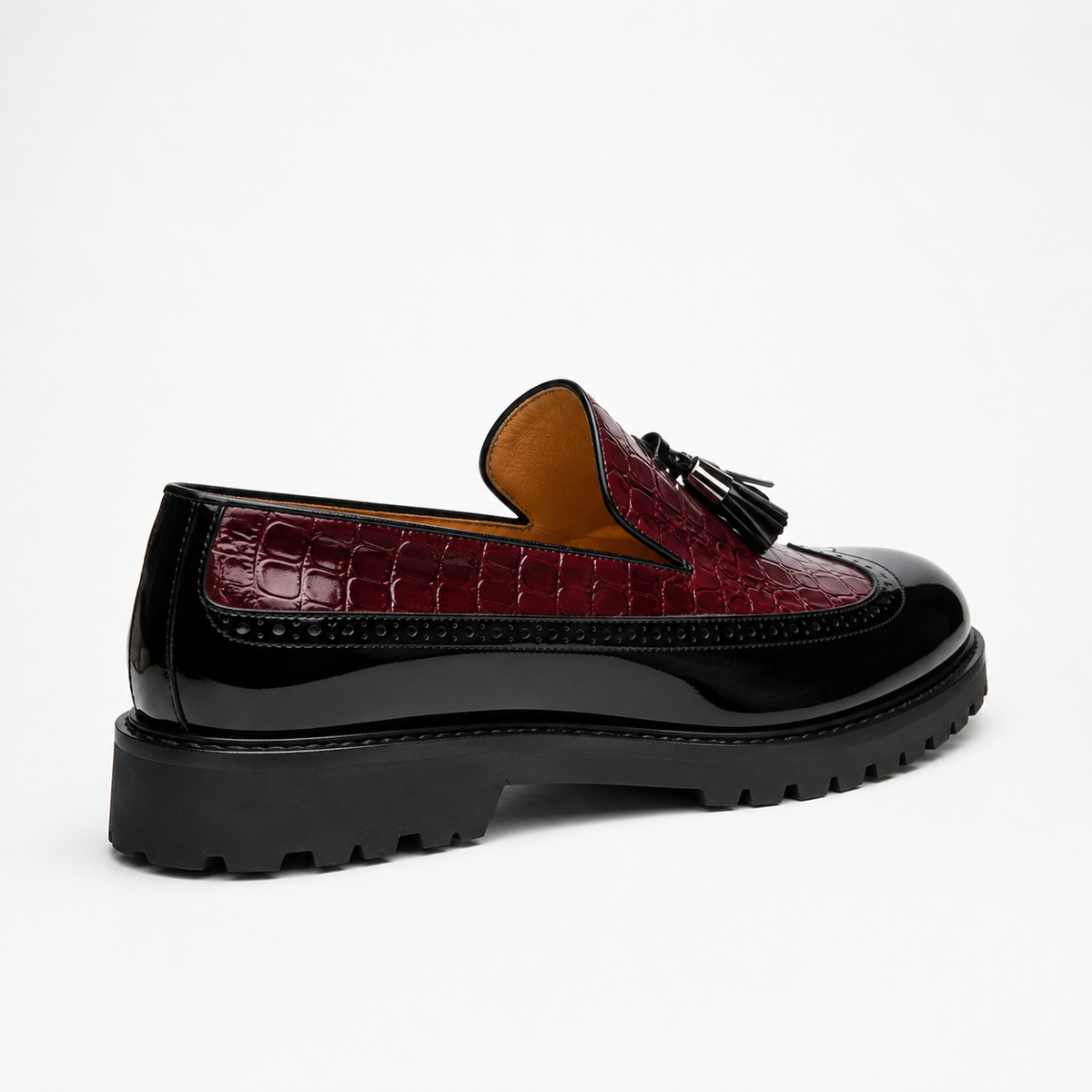 Mocassins Homme Cuir Croco