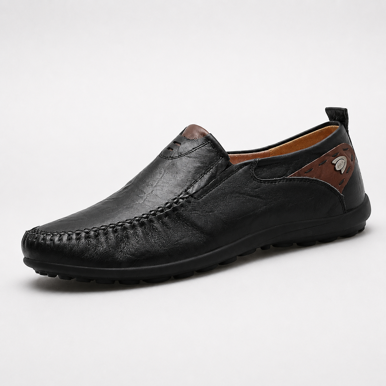 Mocassins Cuir Véritable Homme
