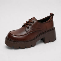 Mocassins Femme Talon Épais