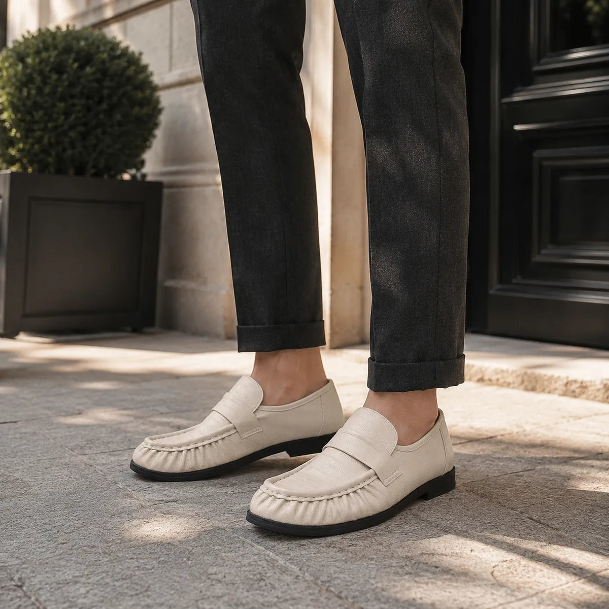 Mocassins Homme Pointu Élégant