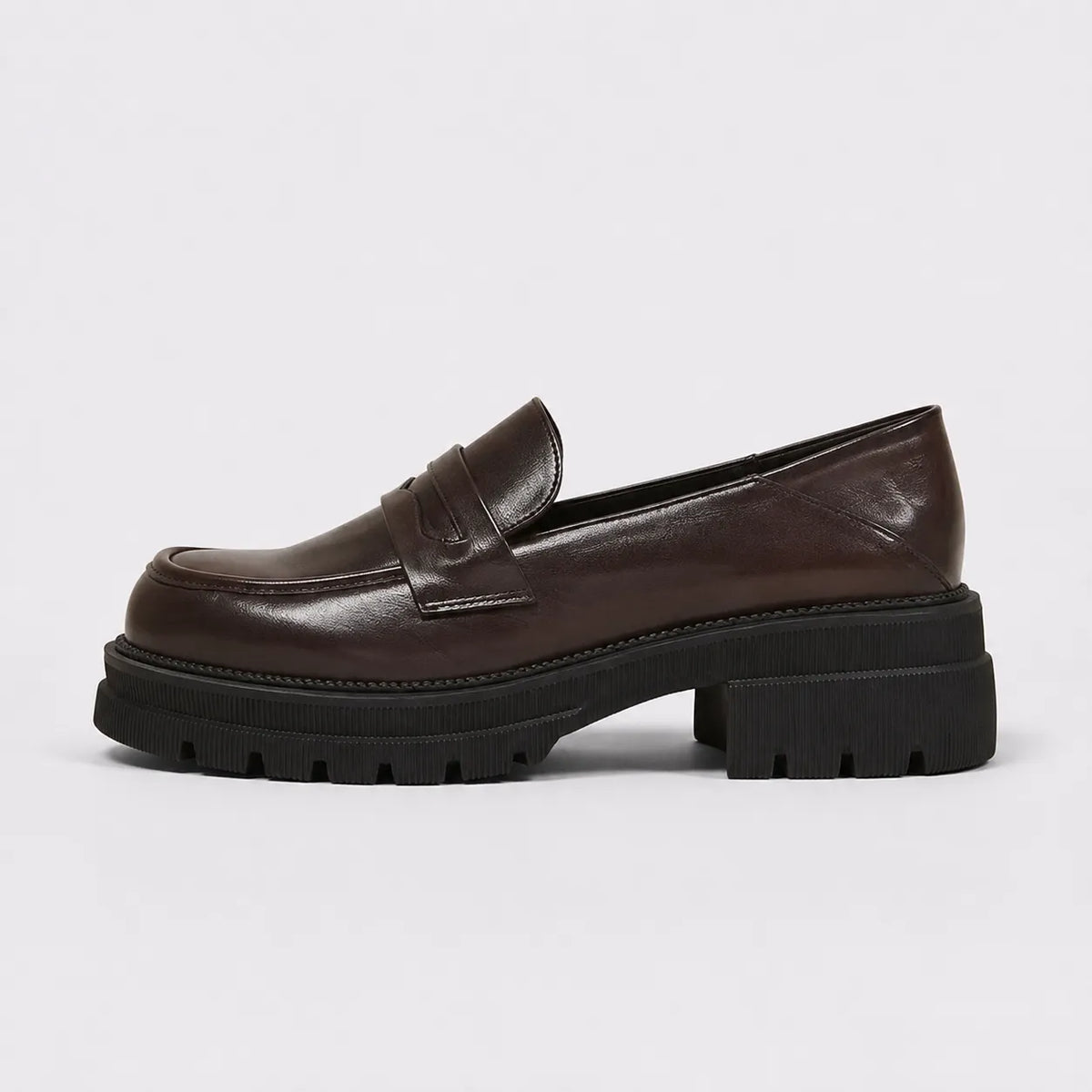 Mocassins Plateforme British Rétro
