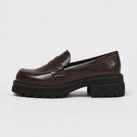 Mocassins Plateforme British Rétro