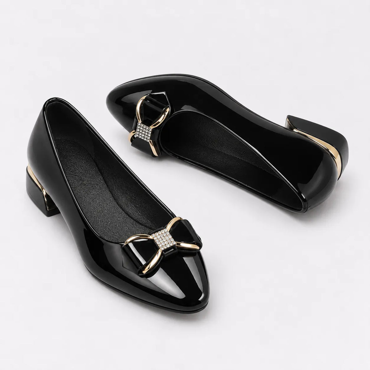 Chaussures Femme Vernies Nœud Élégant