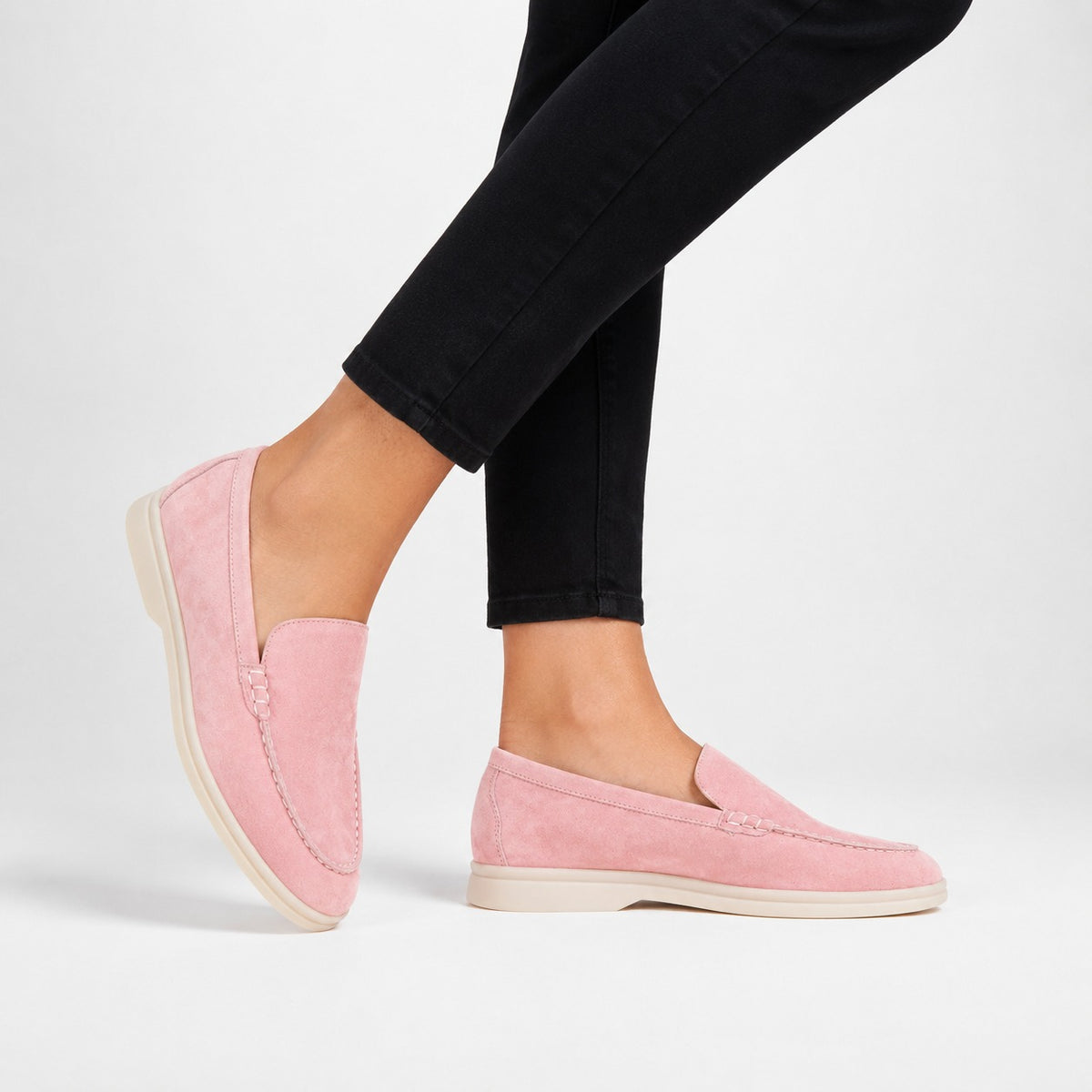 Mocassins Femme Cuir Rétro Classique