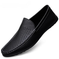 Mocassins Homme Cuir Aéré Été