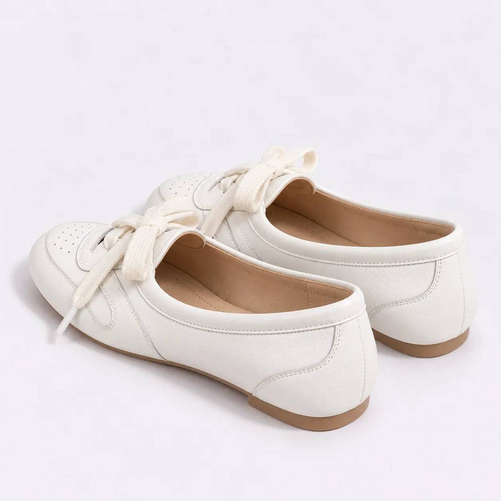 Ballerines Femme Lacets Nœud Confort