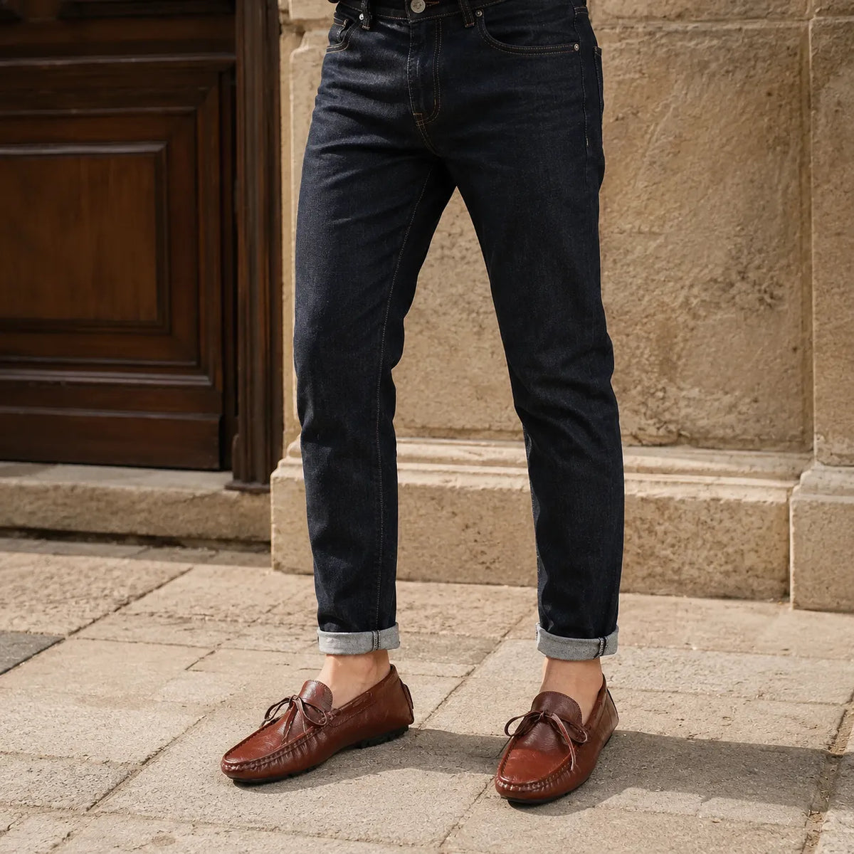 Mocassins Homme Cuir Casual Printemps