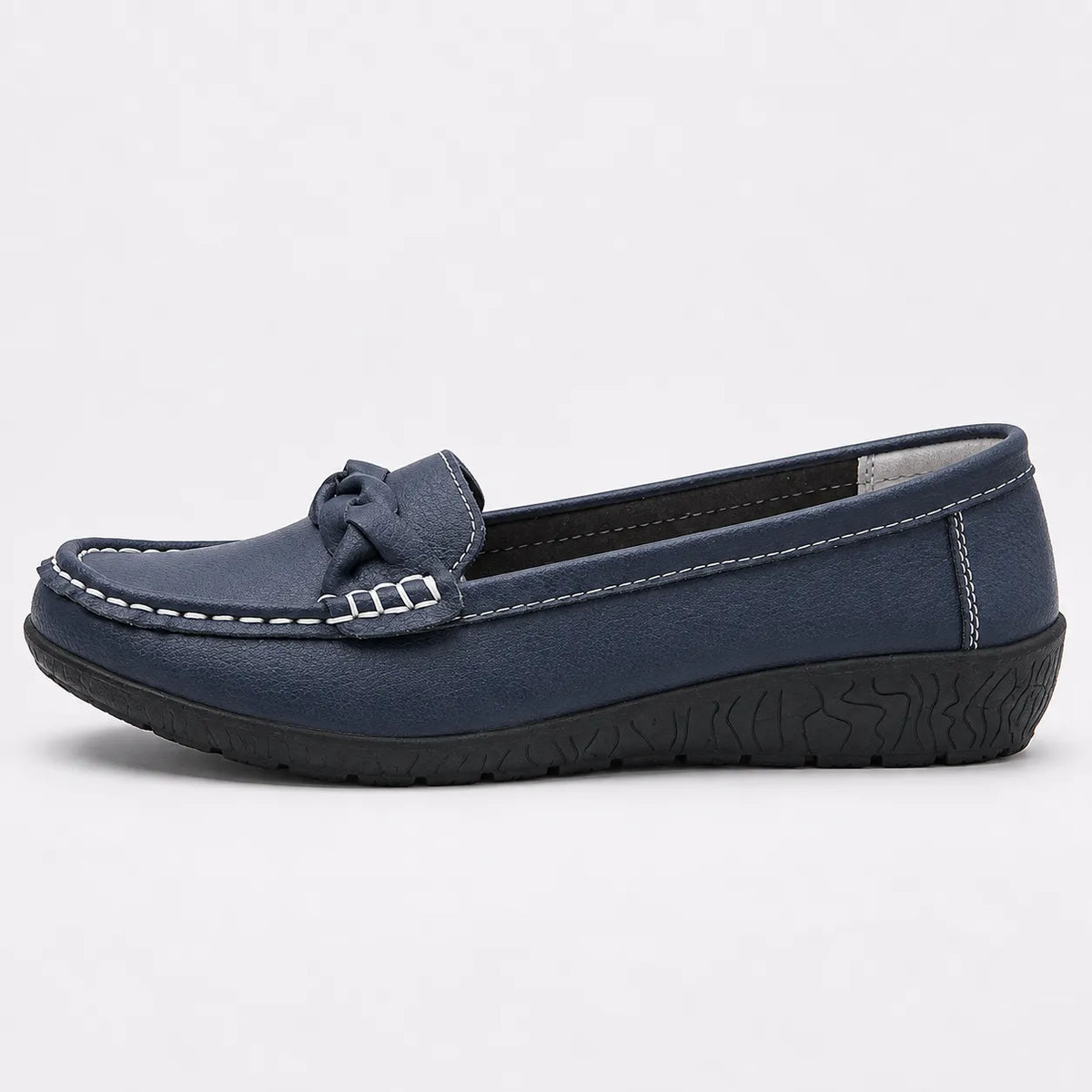 Mocassins Femme Cuir Slip-On Confort