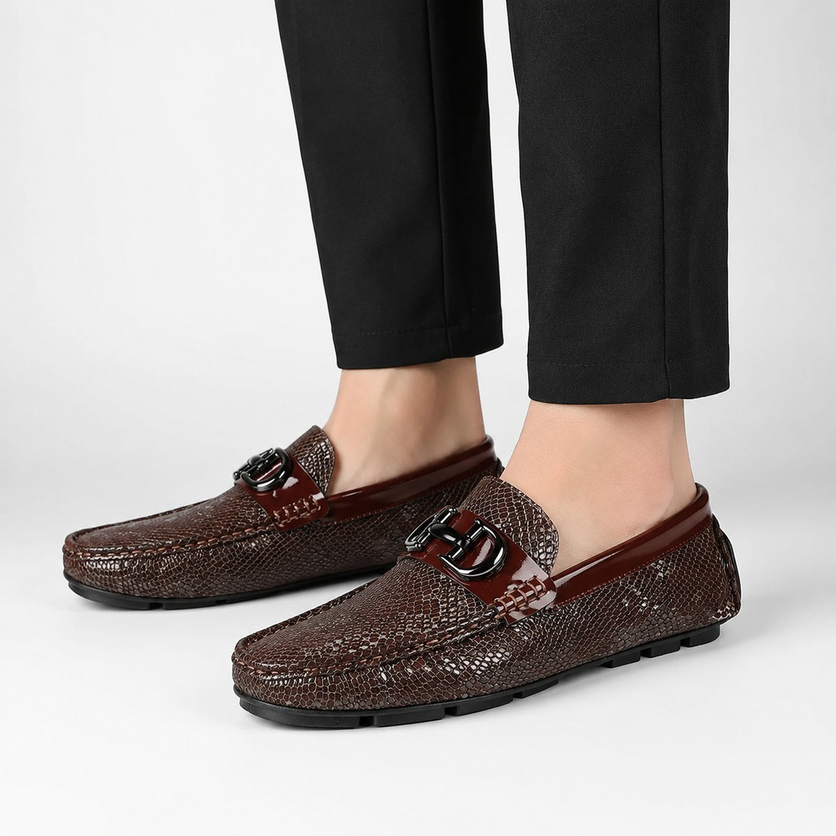 Mocassins Homme Cuir Respirant Driving