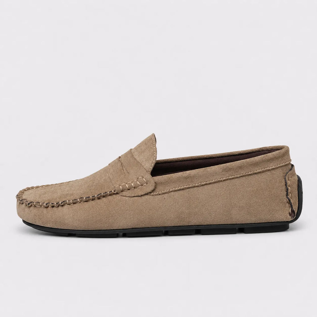 Mocassins Bateau Daim Respirant Slip-On