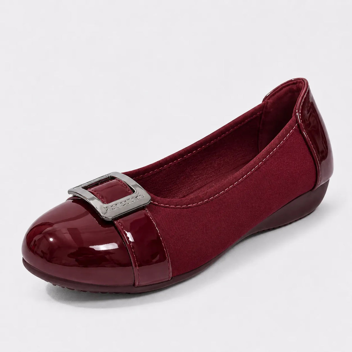 Mocassins Femme Boucle Carrée Vintage