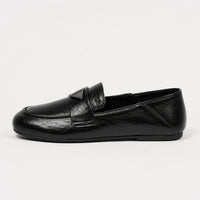 Mocassins Femme Noir Souple Slip-On